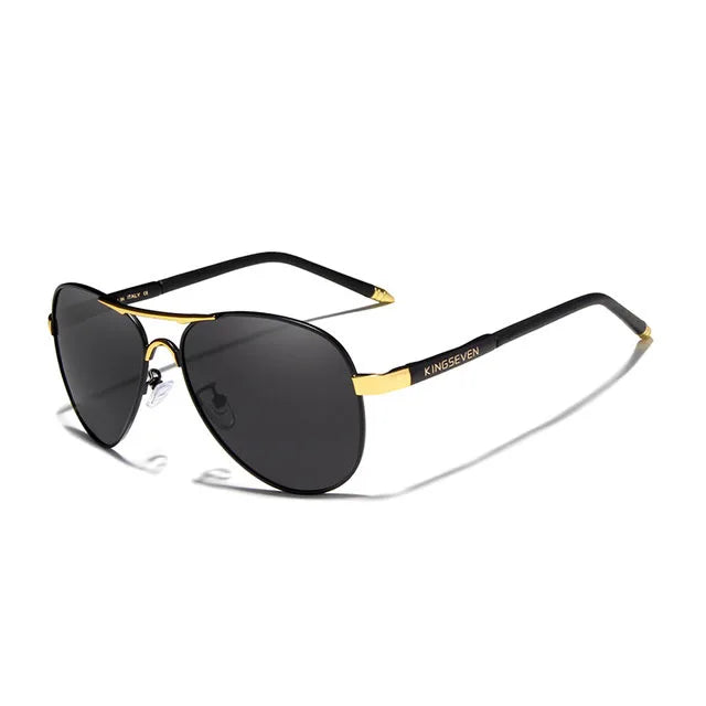 For Unisex Pilot Style Polarized Driving Sunglasses with Polycarbonate Lenses Aluminum Frame Fashion Eyewear N7503