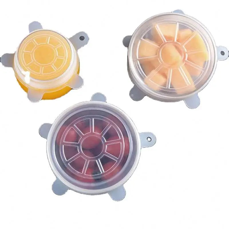 Sells Like Hot Cakes Promotional Various Silicone Stretch Lids Silicone Lid Set of 6