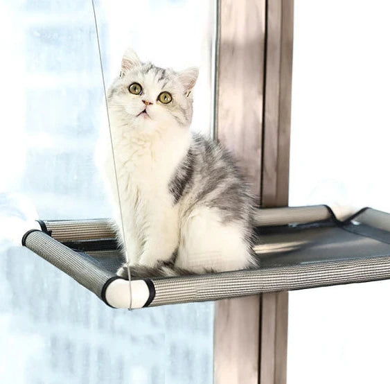 Cat Resting Seat Perch Window Hammock Cats Kitty Safety Bed with Durable Heavy Duty Suction Cups Cat Bed Holds up to 18KG