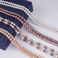 Zhuji Pearls 8-8.5mm  Natural Edison Round Pearl String for Jewellery Making