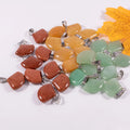 Huiying Beautiful antique fashion style healing crystal stones sector pendant for new arrival jewelry