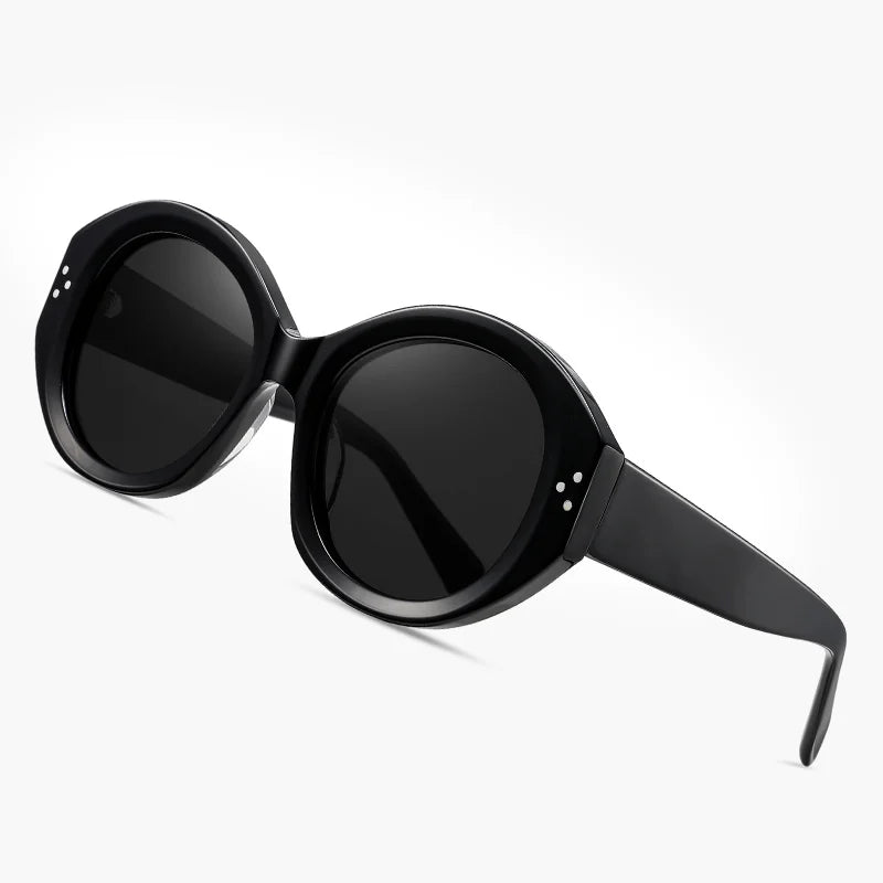 DOISYER Hot Sales Vintage Retro Oversized Sunglasses for Women Pink Acetate Oval Polarized Brand Designer Men's Sun Glasses