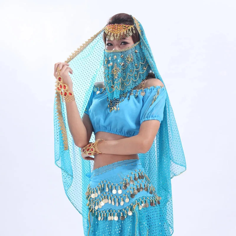Women's Belly Dance Big Headscarf Indian Dance Shawls