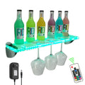 Customized Clear Acrylic LED Lighted Liquor Bottle Display Shelf Premium Premium Display Racks