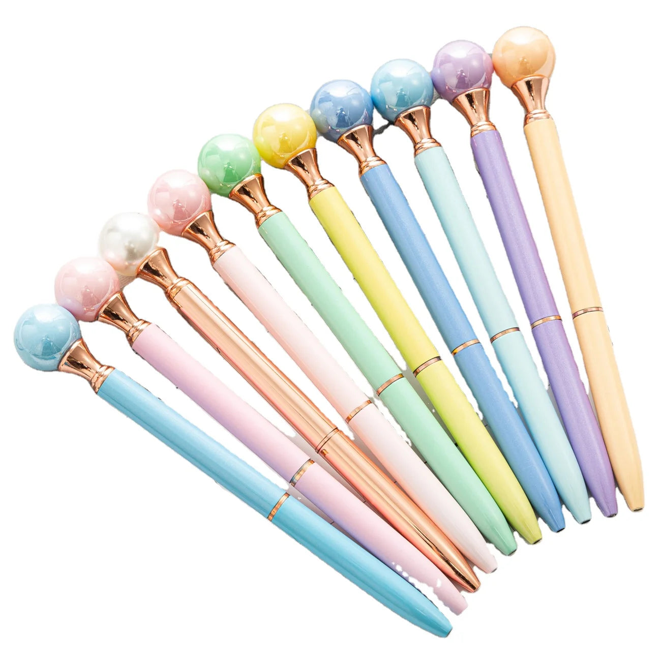 Ins Style Pearl Metal Ballpoint Pen Gift Pen Pink Pearl Pen Custom Your Logo
