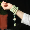 Handmade Boho 108 Genuine Bodhi Seed Beads Mala in Buddhism for Buddhist Prayer Beads Yoga Meditations