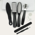 6pcs Foot File Callu Remover Nail File Set Plier Pedicure Remover Scrubber Set Kit Rasp Feet Exfoliating for Beauty Foot Care