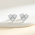 S925 Silver 0.3CT Moissanite Love Earrings Exquisite and Simple Daily Wedding Wear Perfect Gift for Girlfriend or Wife