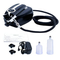 Dual action cake tattoo nail art airbrush makeup machine with auto stop