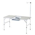 Modern Aluminum Folding Table Portable Outdoor Furniture for Multi-Purpose for Villa Camping BBQ Picnic Tea Stall Equipment Set