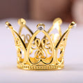 Factory Wholesale Cake Decoration Crown Children's Rhinestone Decorative 3cm Gold Mini Alloy Crown