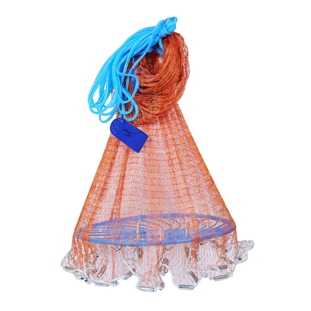 Newbility Polyethylene Polyester Floating Braided Poly Hand Rope Fishing Cast Net
