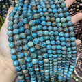 Natural Matte Polishing Blue Autumn Jasper Blue Lace Agate Dream Lapis Lazuli Loose Beads for Jewelry Making Stone Beads
