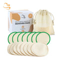 Zero Waste 3.15" Round Hemp Cotton Facial Cleansing Wipes Non-toxic Organic Hemp Reusable Makeup Remover Pads