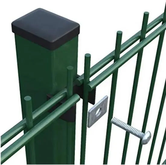 Germany 868 Fence England Twin Bar Mesh Fence Galvanized Double Wire Mesh Panel Powder Coated Double Rod Mats Fence Panel