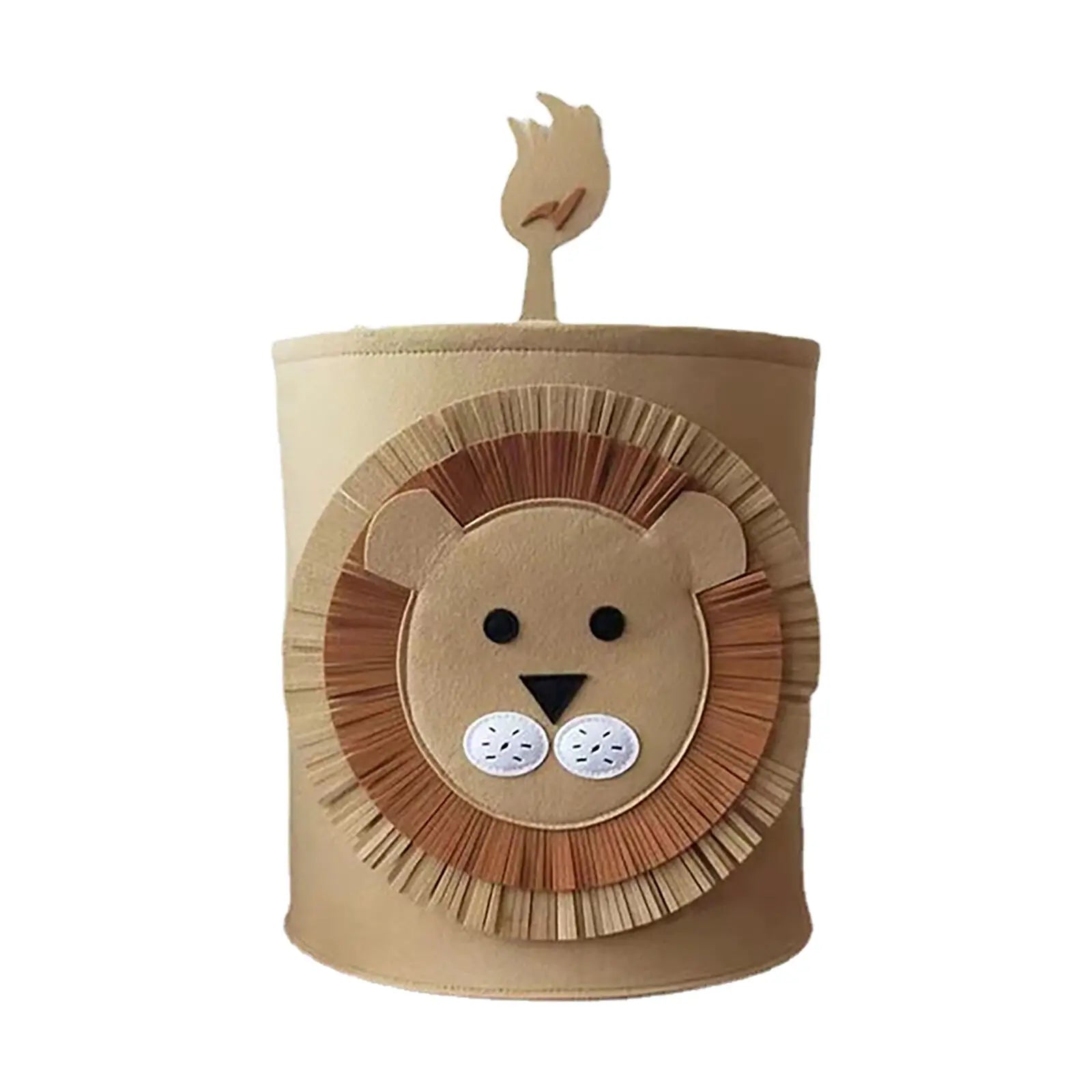 Cartoon Animal Sturdy Felt Laundry Basket Cute Home Storage Bucket Elephant Toy