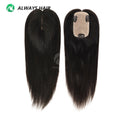 SP82 - 14" All Silk Base Human Hair Topper Natural Chinese Remy Hair Topper for Woman Clip in