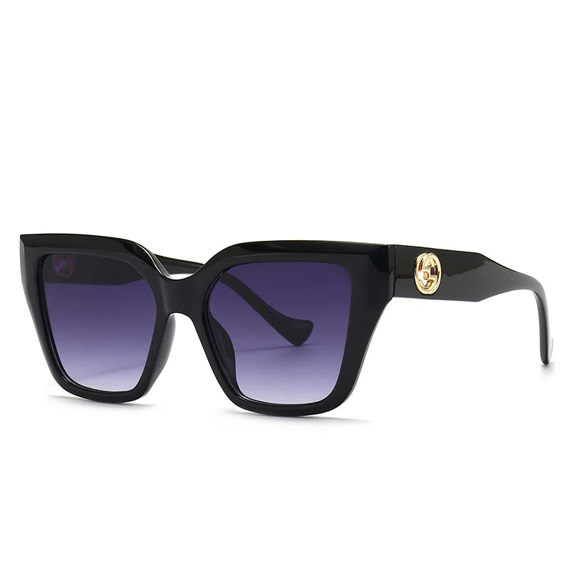 YB21093 Fashion Brand Designer Cat Eye Sunglasses Women Big Frame Eyewear Sun Glasses Lady Anti-UV Manufacturer