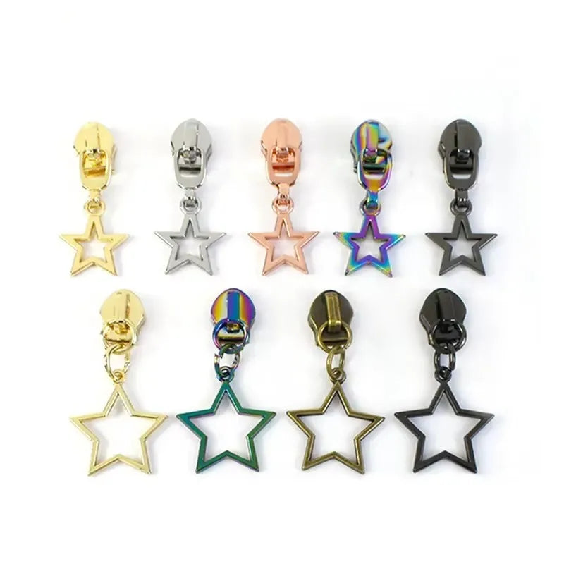 Meetee ZT946 5# Gun Black Nylon Auto-Lock Zipper Puller Slider Alloy with Zippers for Bags Jeans Garments Clothing