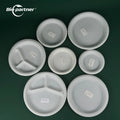 AA4 Christmas Disposable Biodegradable Dinnerware Set with Cutlery Free Sample Custom Logo for Birthday Wedding Party