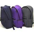 Hot Selling Large Capacity Fashion Backpack Purple Black Custom Neoprene Travel Bag with Zipper Closure for 13inch 14inch Laptop
