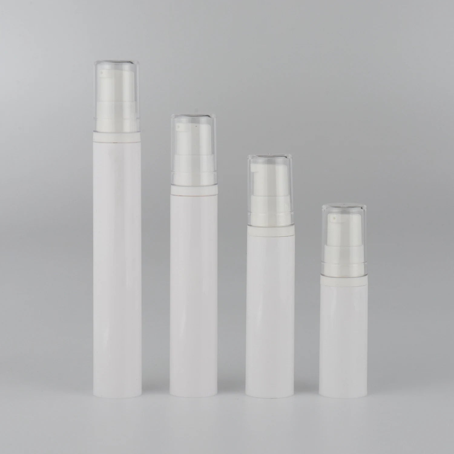 Stock 5ml 10ml 15ml 20ml Mini Atomizer White Head Mist Airless Spray Bottle Packaging Cosmetic Pump Bottles for Skin Care Serum