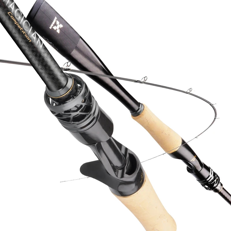 Histar Magician DKK Titanium Rod Guide 3A Grade Cork Grip Carbon Fiber Reel Seat Fast Action 2.29M Product Casting Fishing Rod