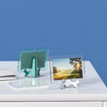 B-5523 Rectangle Ellipse Wave Photo Frame Make Tools Silicone Mould Crystal Glue Epoxy Resin Mold Home Decor Desktop Ornament