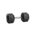 Gym Commercial Fitness Exercise Hexagonal Rubber Dumbbells Wholesale Support Customization