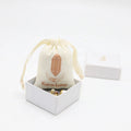 Customized Logo Small Drawstring Cotton Pouch for Gift Cosmetic Jewelry Packing Cotton Drawstring Bag