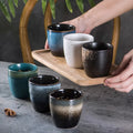 Japanese Korean Style Blue Color Ceramics Porcelain Tea Cups Best Selling Hand Painted Water Mug Ceramic Cup