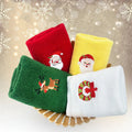 Christmas Wholesale 100% Cotton Compressed Absorbent Tea Gift Towel Fast Dry Embroidered Disposable Outdoor Activities Children
