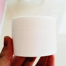 Wholesale Custom White Amber Matt Black Tricolor Cream Cosmetic Packaging PET Containers Body Butter Plastic Jars with Lids