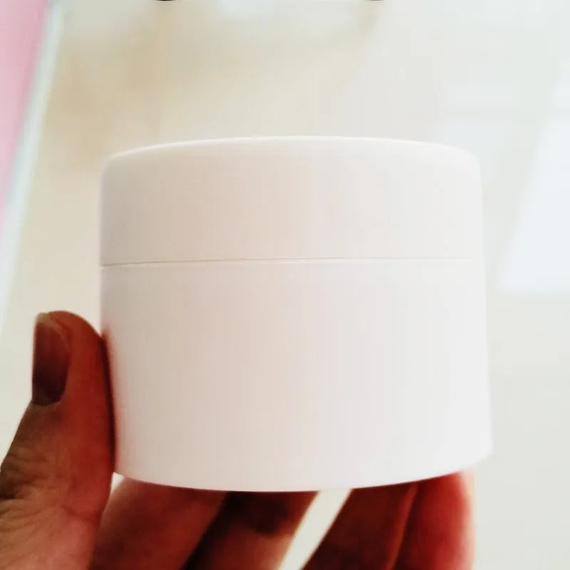 Wholesale Custom White Amber Matt Black Tricolor Cream Cosmetic Packaging PET Containers Body Butter Plastic Jars with Lids