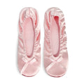New Fashion Toweling Insole Flats Night Club Gold Flat Dance Shoes Ballerina Folding Shoes Satin Fabric Disposable Ballet Shoes