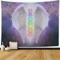 Custom Black and White Angel wings Art Pattern Tapestry Home Bedroom Living Room Dormitory Wall Decoration Background Cloth