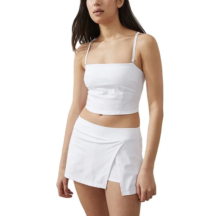 Aika Women's Quick Dry Pleated Tennis Skirts Mid Waisted Cute Athletic Workout Running Sports Golf Skirt
