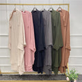2022 Muslim Women Prayer Abaya Dubai Khimar Long Hijab Jilbab Islamic Overhead Abaya Wholesale  Loose Abaya