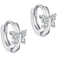Factory Wholesale  Silver Hot Sale Butterfly Zircon Hook Earrings Simple Temperament Jewelry Gift for Women