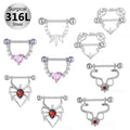 Gaby Surgical Steel Gothic Nipple Rings Piercing Sexy Breast Milk Accessories Wholesale Jewelry for Women