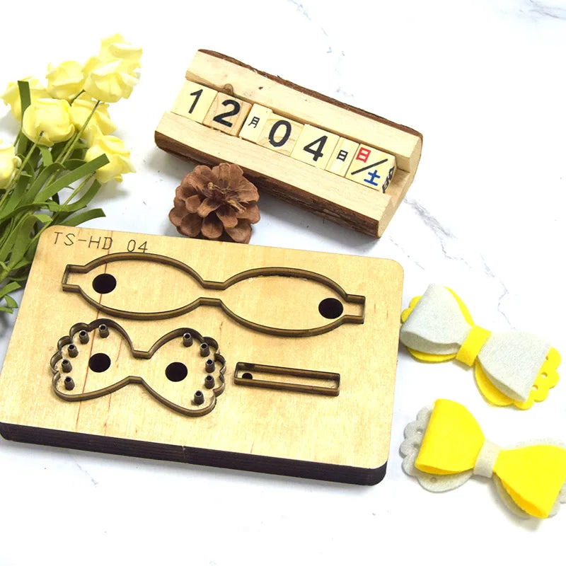 Knife Die Bow Flower Decoration Ornament Handmade DIY Gift Custom Leather Suit Forming Plate Shape