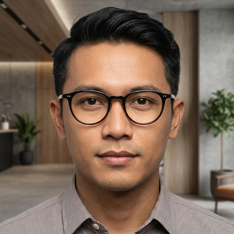 85133 Wholesale Round Shape Acet Eyewear Eyeglass Frame