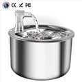 OEM Custom Compact Stainless Steel Cat Water Fountain 2L Ultra Silent Quiet Automatic Filtration Dispenser for Cats Small Dogs