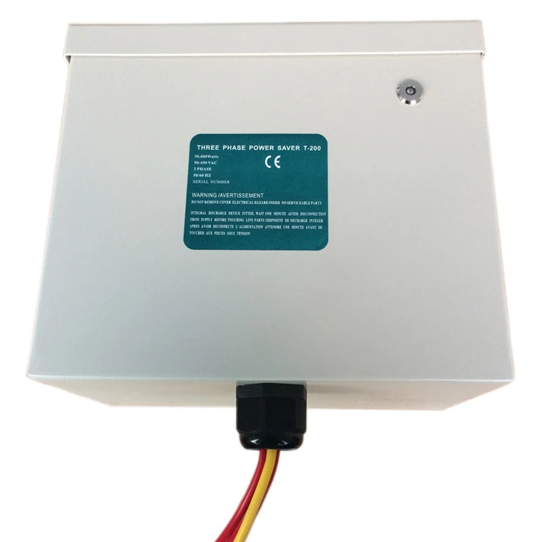 T200 OEM Brand Metal Housing Engine Automatic Electricity Saver for 3 Phase Load 380V Energy Saving 1 Year Warranty 28x29x19cm