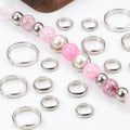 Hot Sale Stainless Steel Circle for Spacer Beads Useful Round Compartment for Making Bead Necklace Jewelry Findings