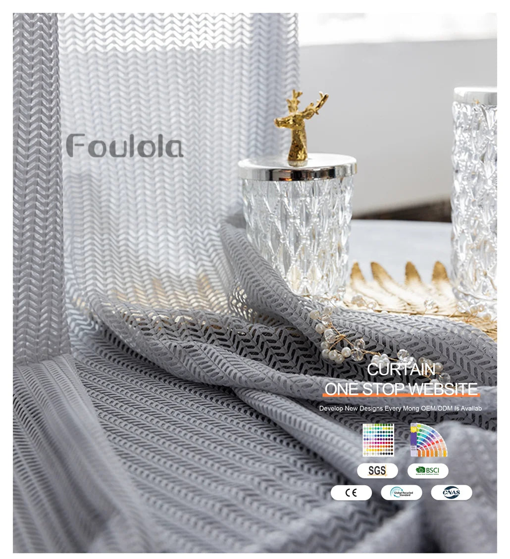 Factory Supply Light Sheer Decoration Curtain Tulle for Home