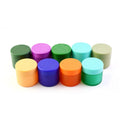Wholesale Custom Logo 1oz 2oz 3oz 4oz 5oz 6oz Colored Glass Container Wide Mouth Child-Proof Plastic Smell-Proof Food Grade Jars