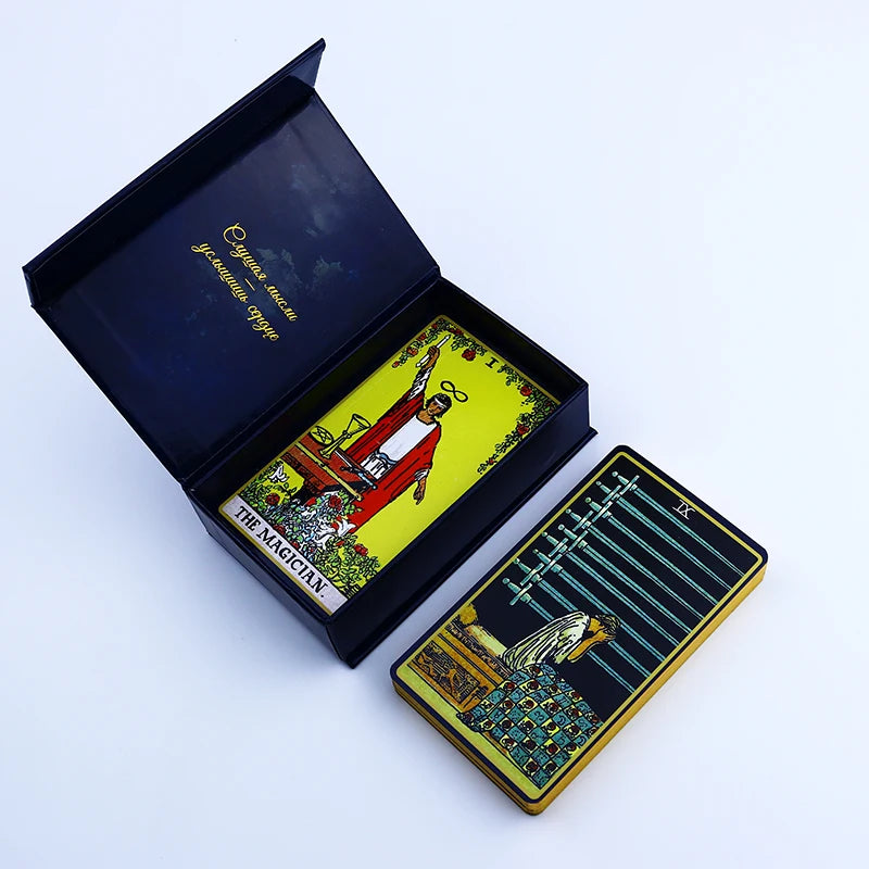 Wholesale Custom Printing Classic Silver Foil Oracle Decks for Sale With Gold Edges 350Gsm Paper Tarot Cards