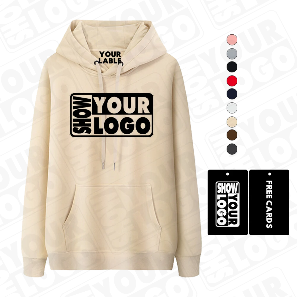 CB035-YB420B 420g High Streetwear Silver Fox Velvet Lining Women's Hooded Sweatshirt Men's Custom Logo Hoodies Sweatshirts Free