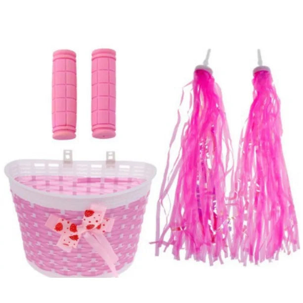 Kids Bicycle Children Bike Princess Girl Bike Front Basket with Handle bar